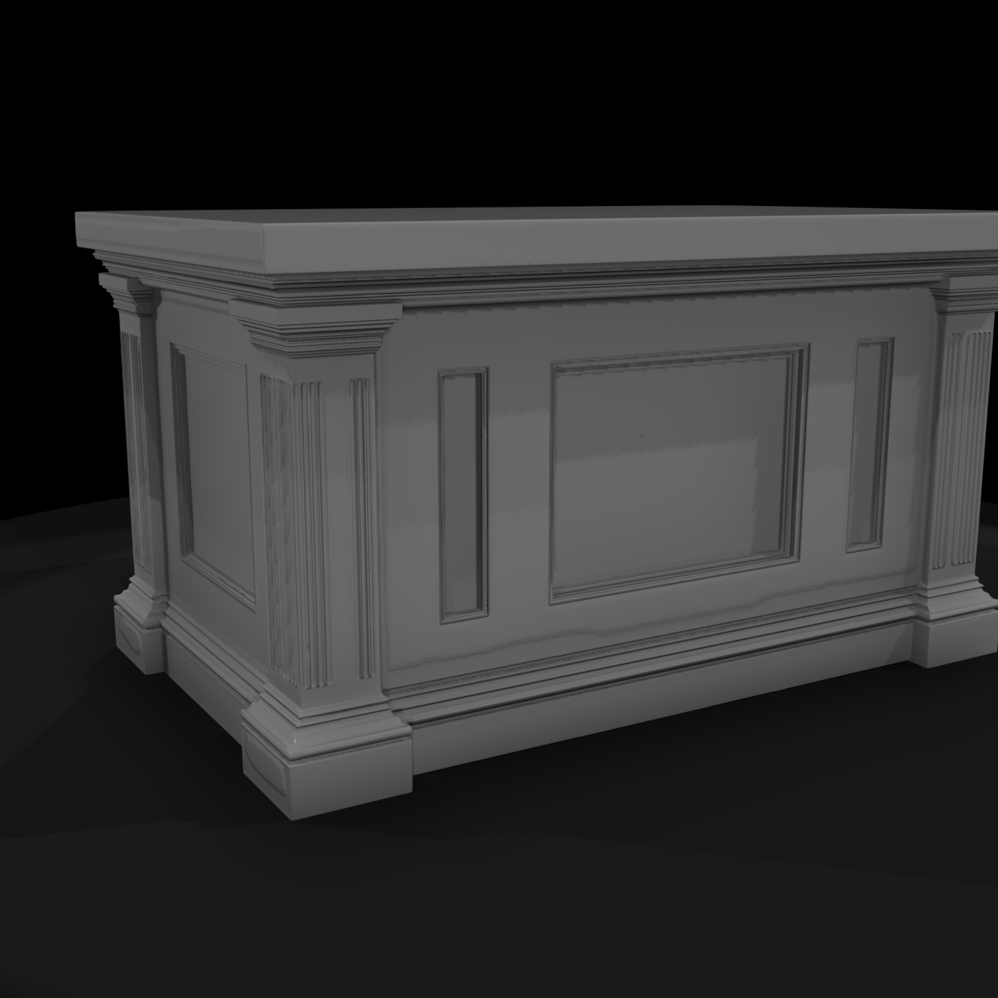 Neoclassical Pedestal Plinth — Display Base