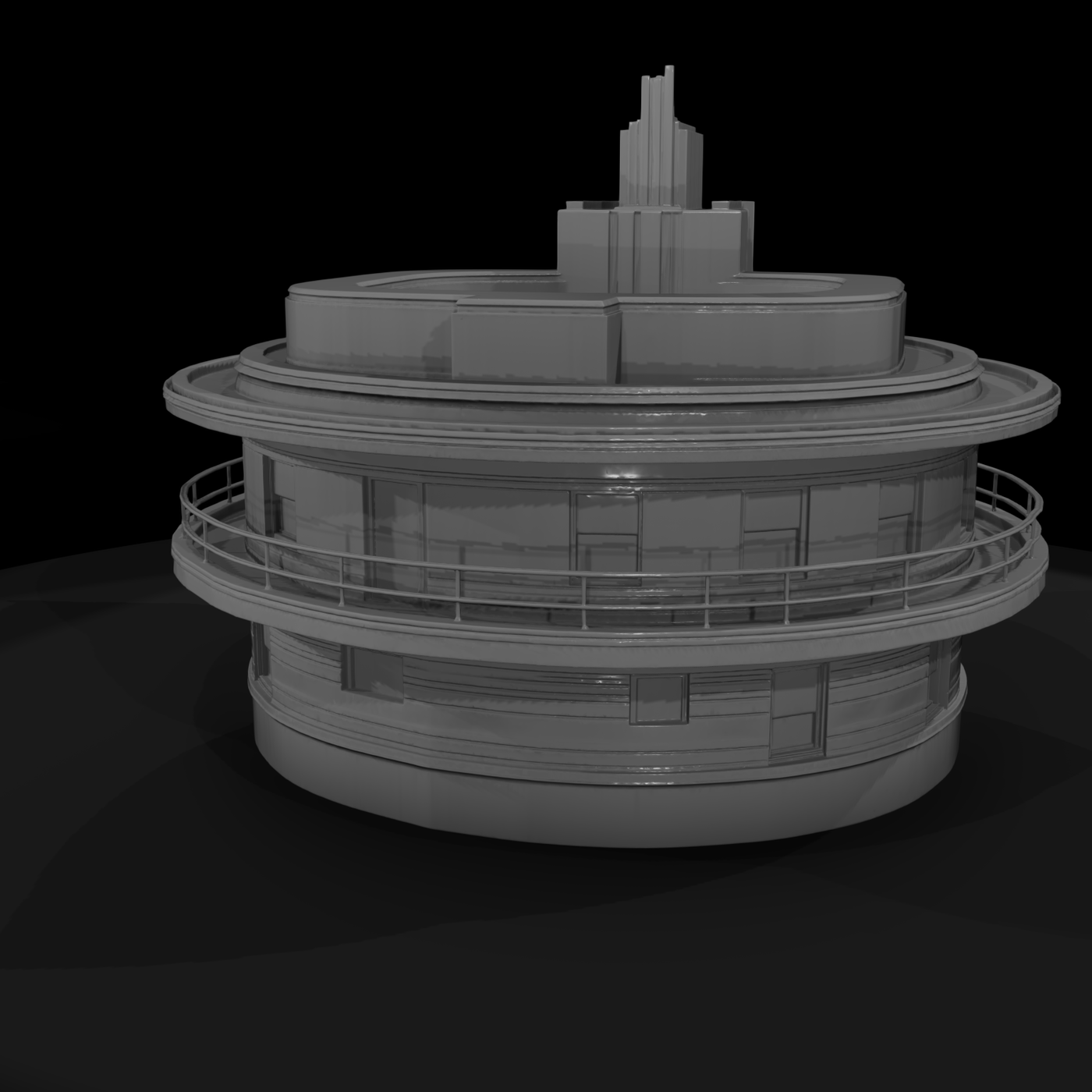 Streamline Moderne Art Deco Corner Apartment Building