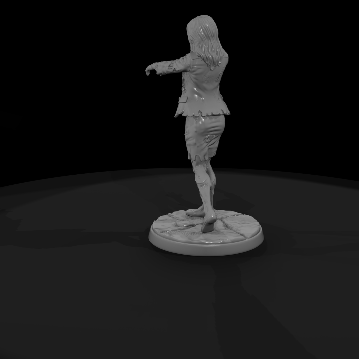 Zombie Businesswoman Reaching Out