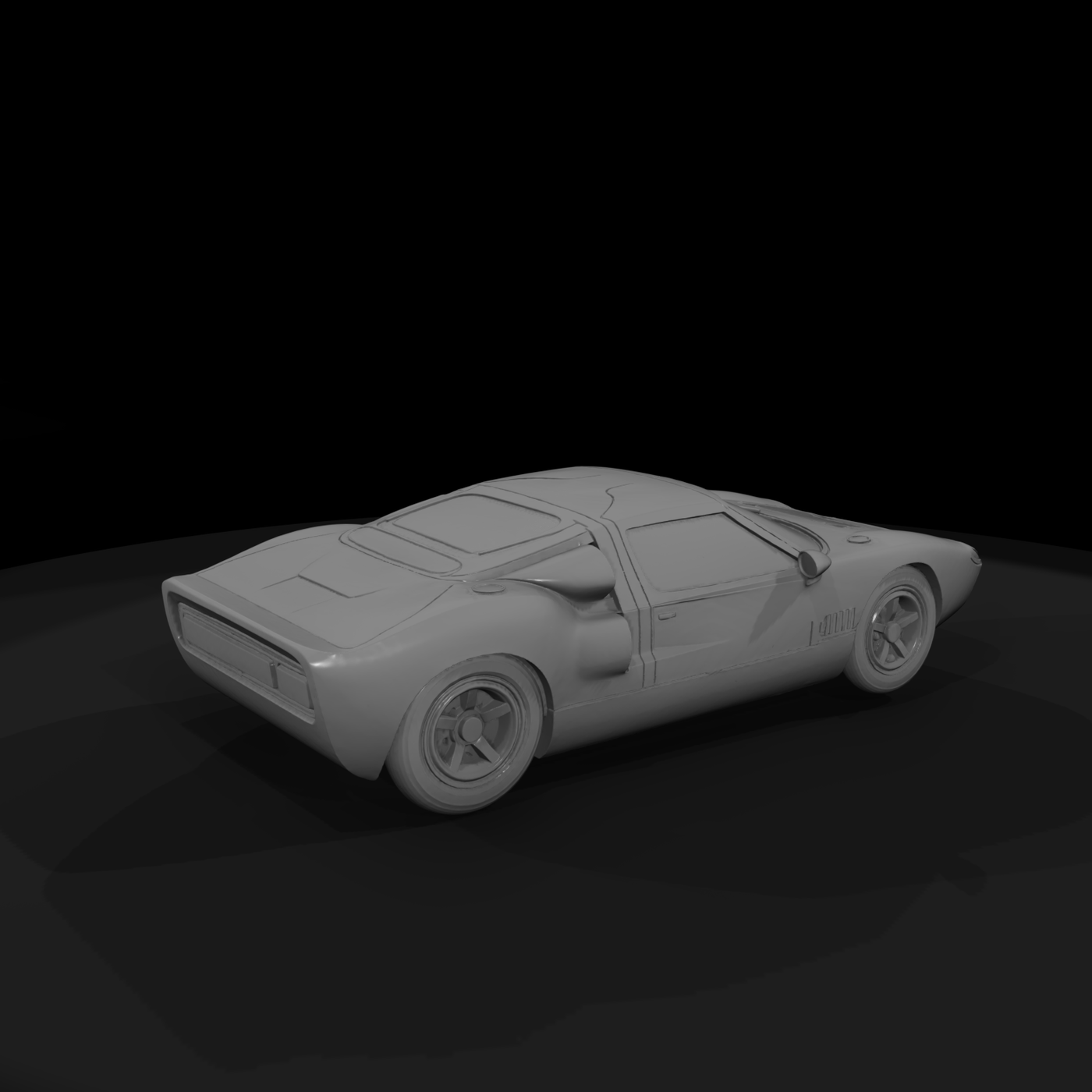 GT40-style classic race car