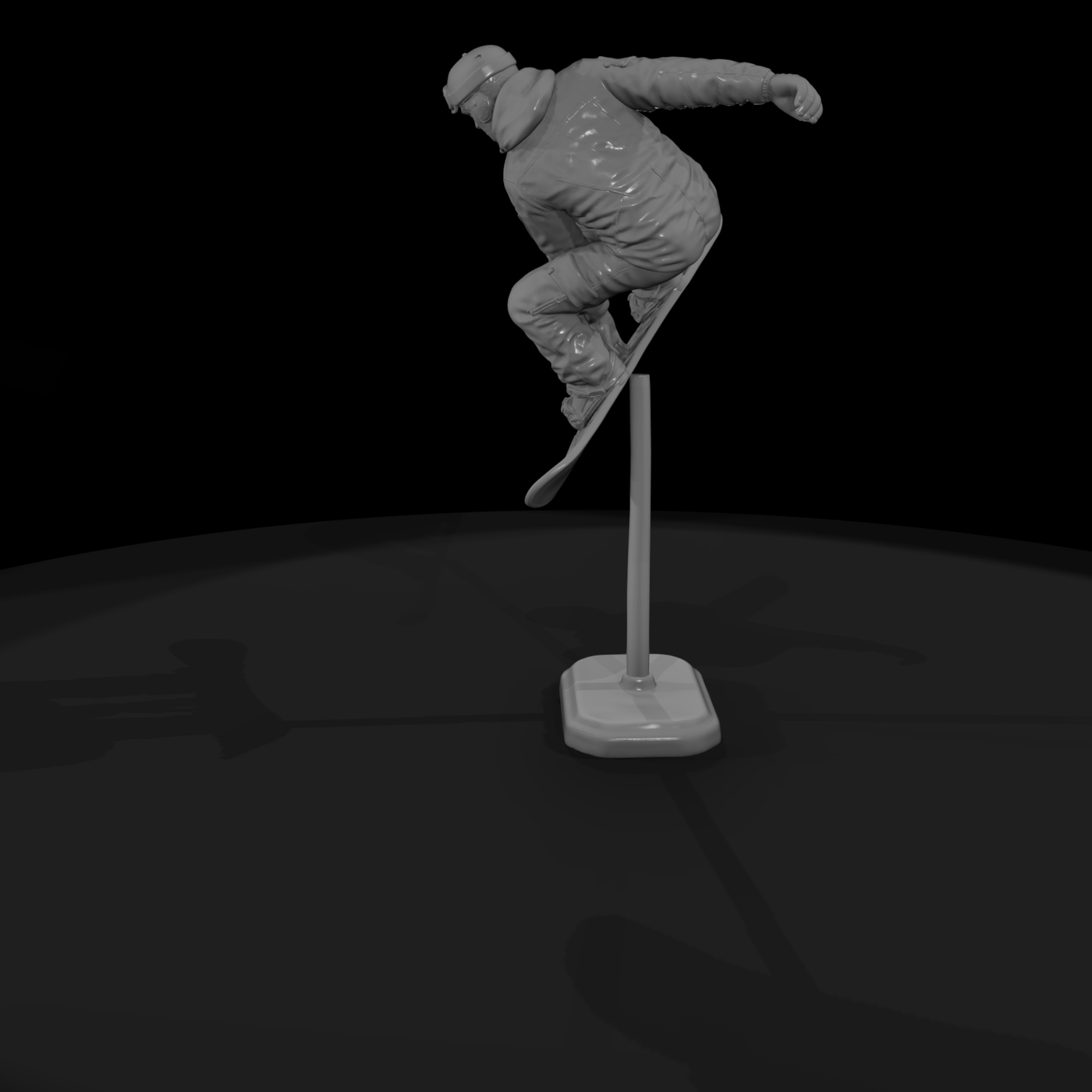 Poparc 0304 Snowboard Halfpipe Rider Alternate Pos