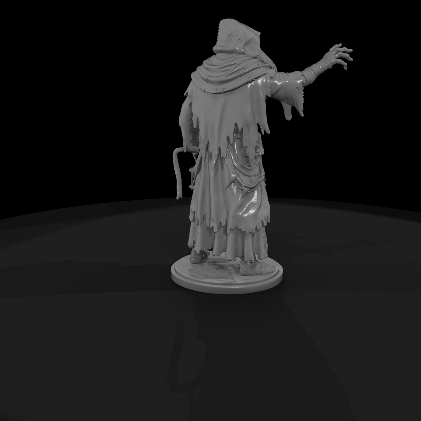 Hooded Plague Wraith with Lantern