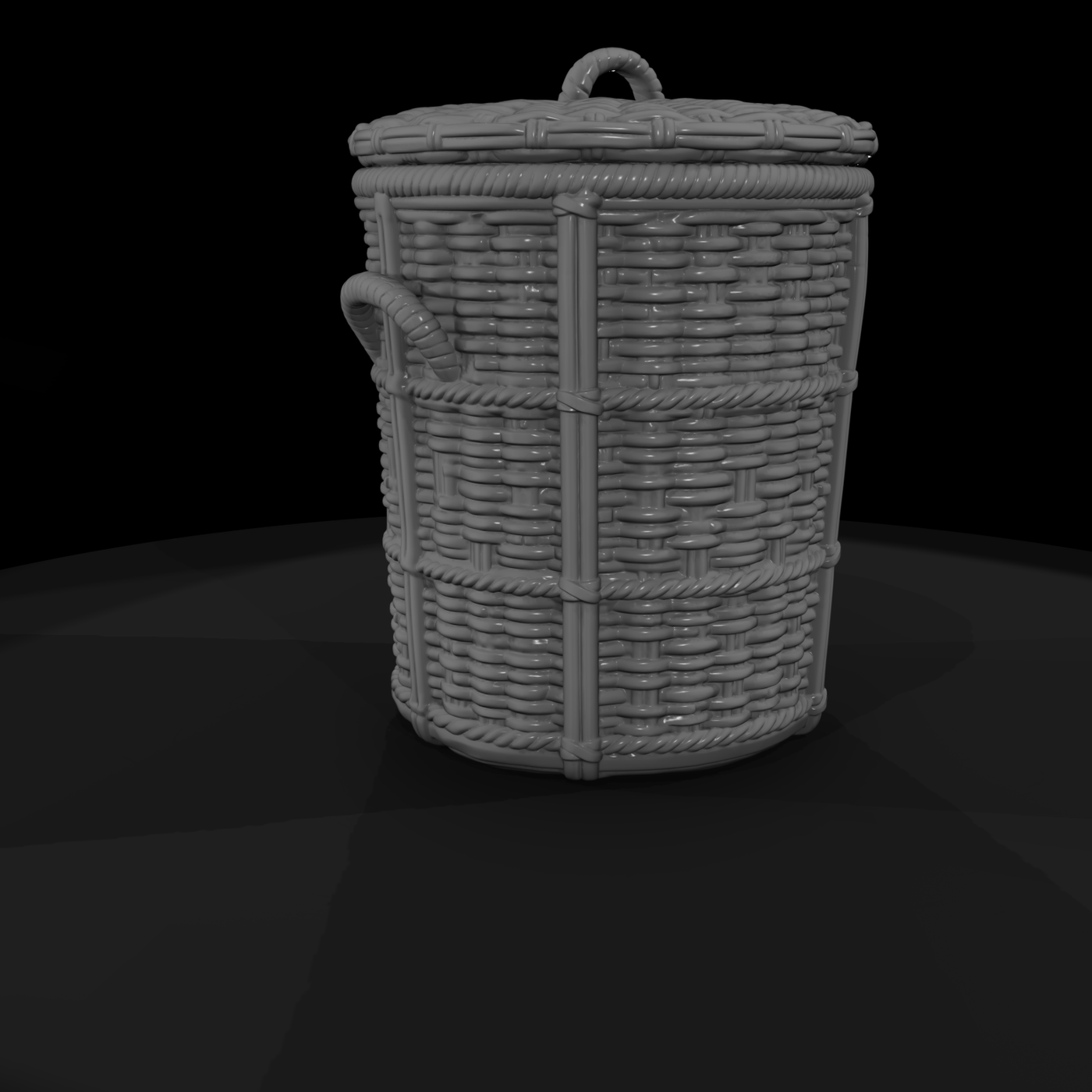 Woven Wicker Laundry Hamper