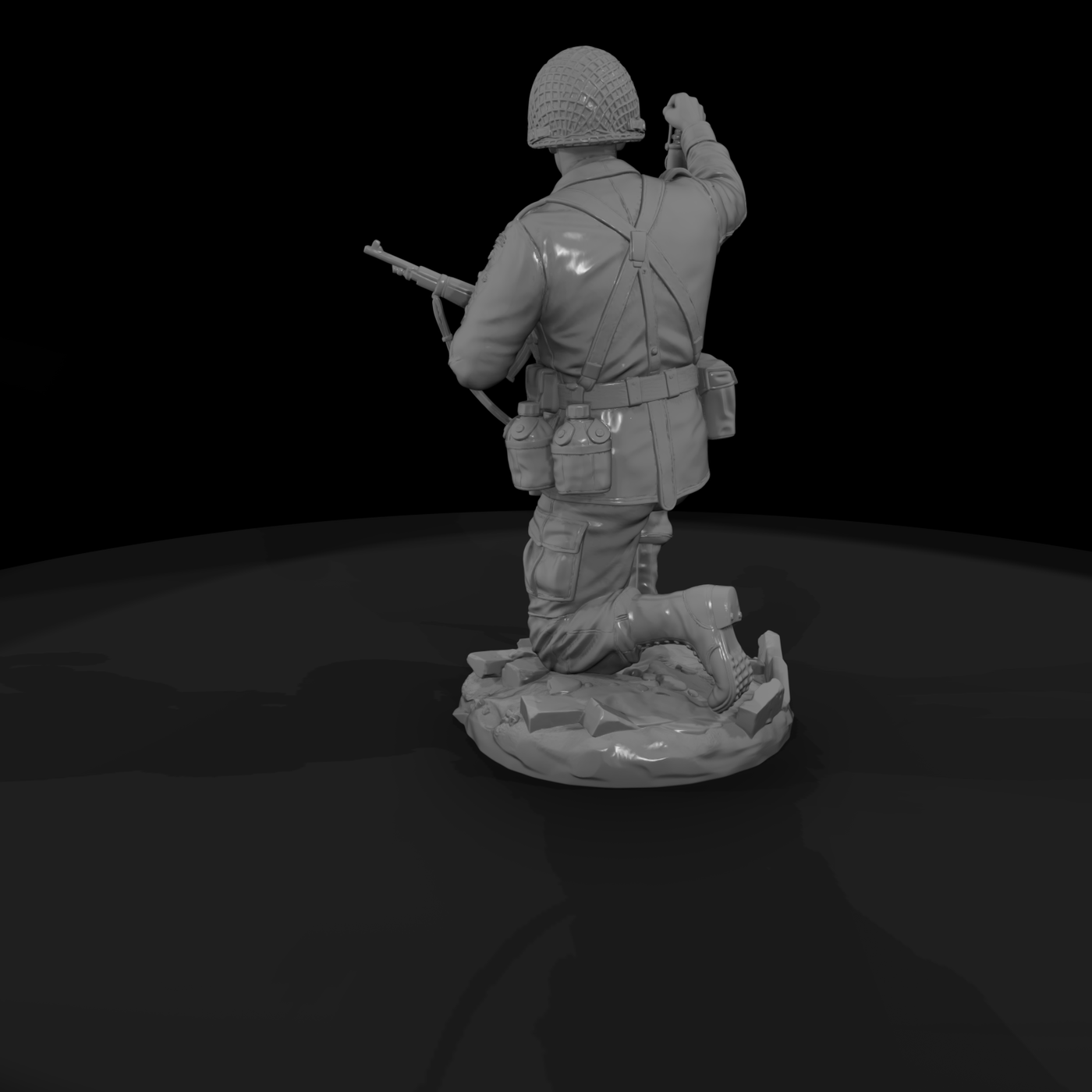 WWII Airborne Pathfinder Kneeling