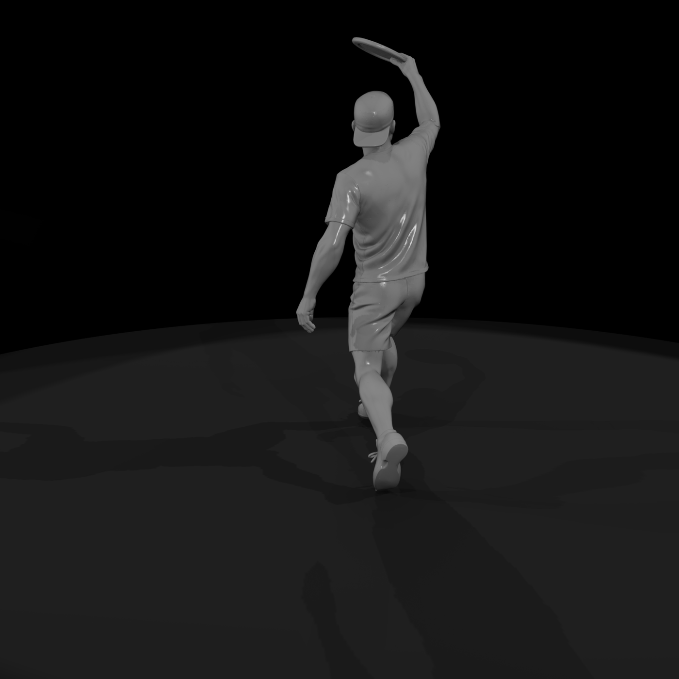 Disc Player Making a Throw