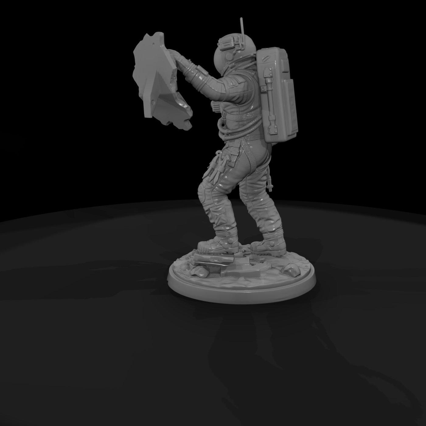 Poparc 0058 Solar Flare Astronaut