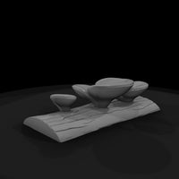 stylized-low-poly-turkey-tail-mushroom-270706 — thumbnail 6
