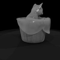 kitten-in-wicker-basket-miniature-diorama-figure-126527 — thumbnail 6