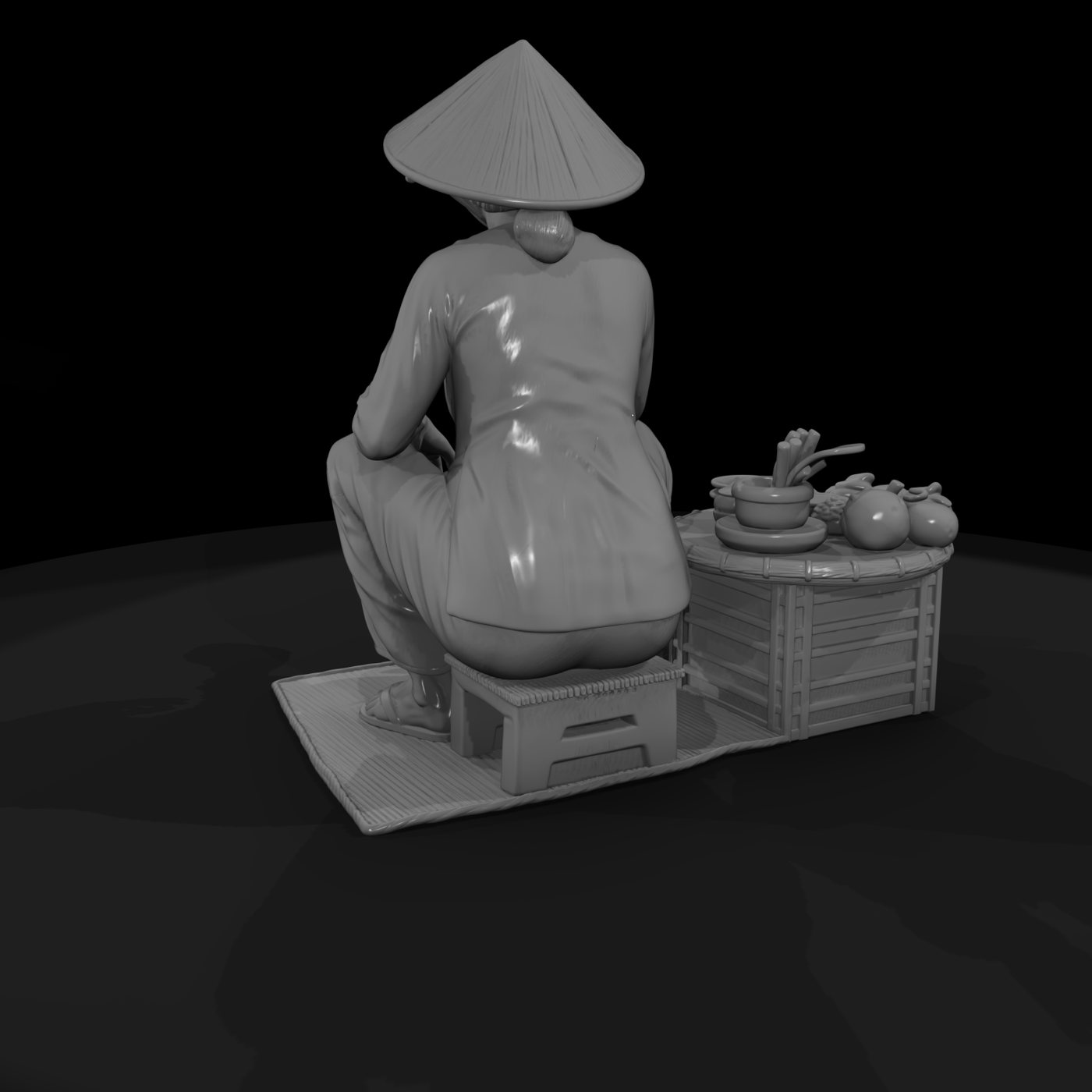 Vnh 087 Civilian Market Vendor