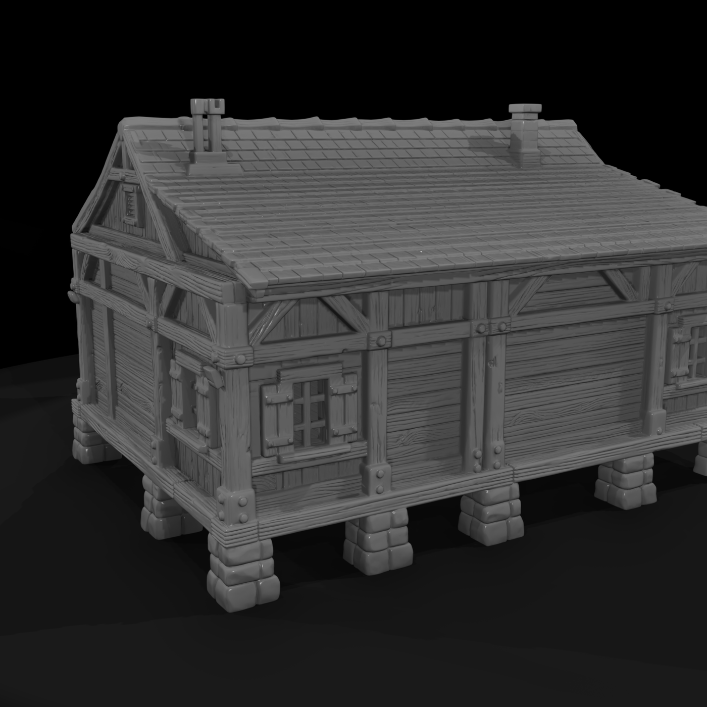 Mil 061 Wild West Fort Grain Forage Store
