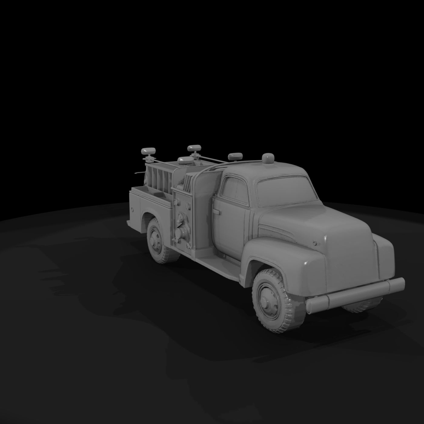 fire-truck-red-vintage-model