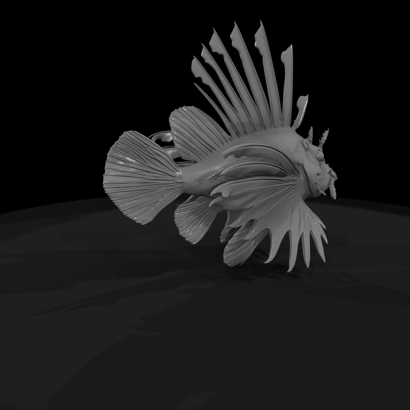 Stylized Lionfish Figurine & Displays