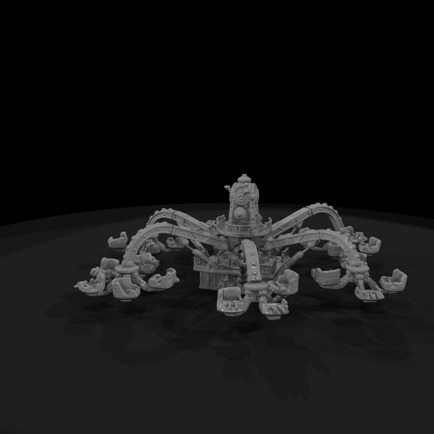 Octopus Fairground Spinning Ride