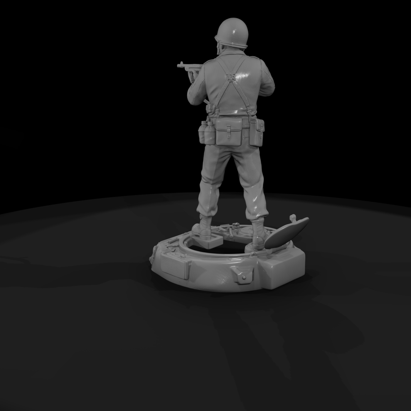 Ww2H 043 United States 761St Tank Bn Commander
