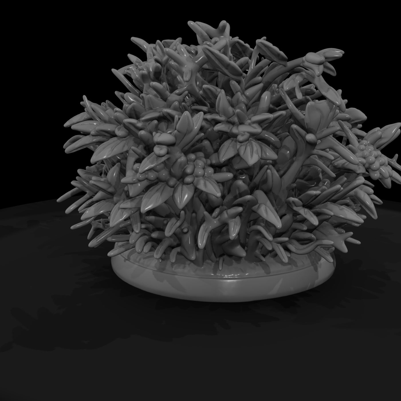 stylized-sculpted-foliage-bush-miniature-3d-model