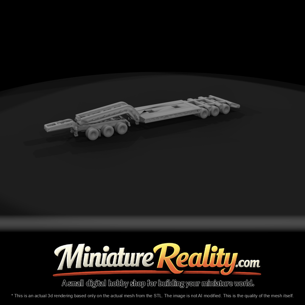 Heavy-Haul Lowboy Drop-Deck Trailer
