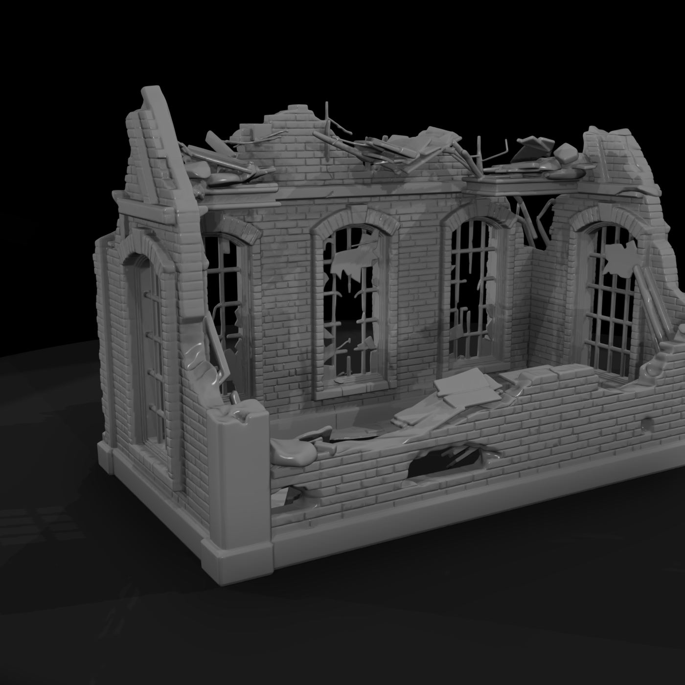 Broken Factory Wall