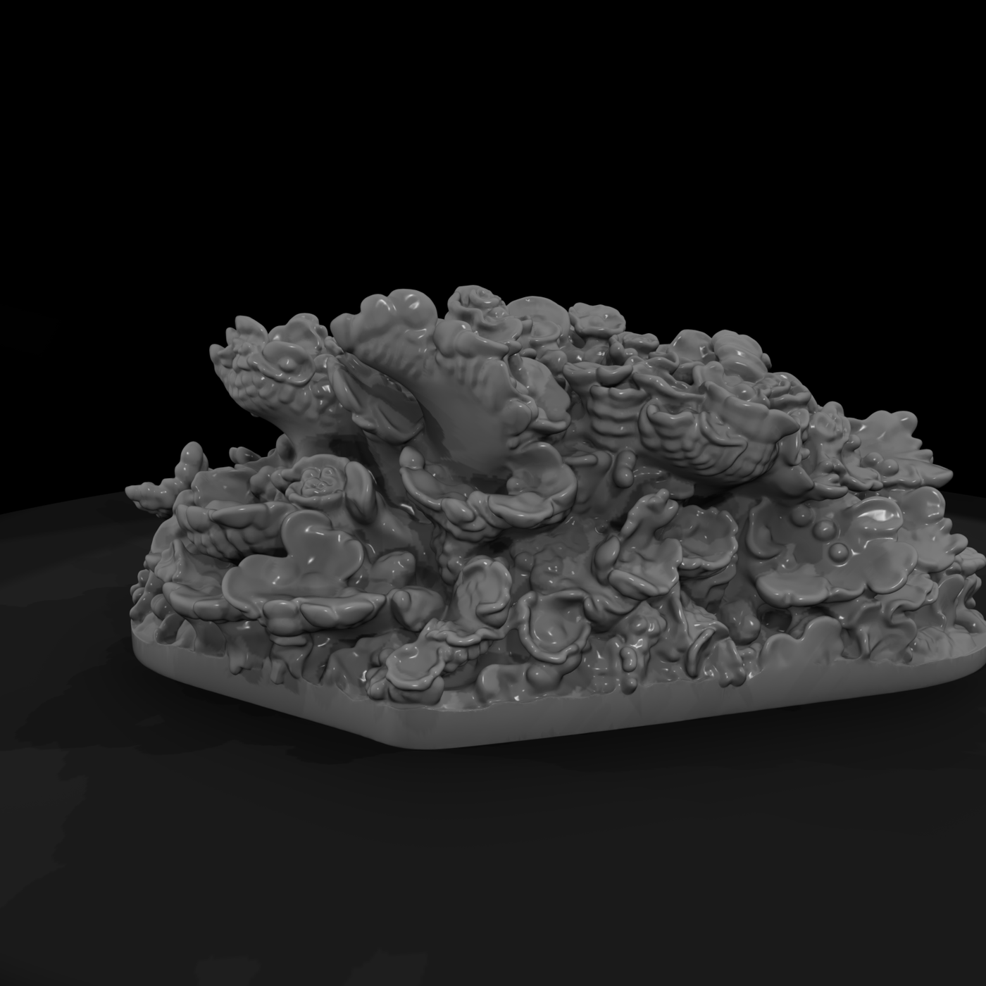 Stylized Coral Reef Accent