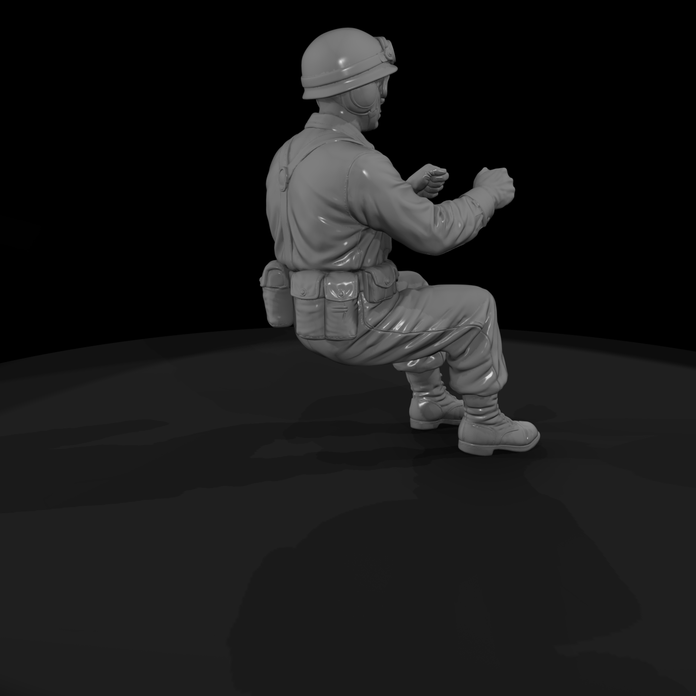 Ww2 Army 057 Wwii U S Army Truck Driver Figure