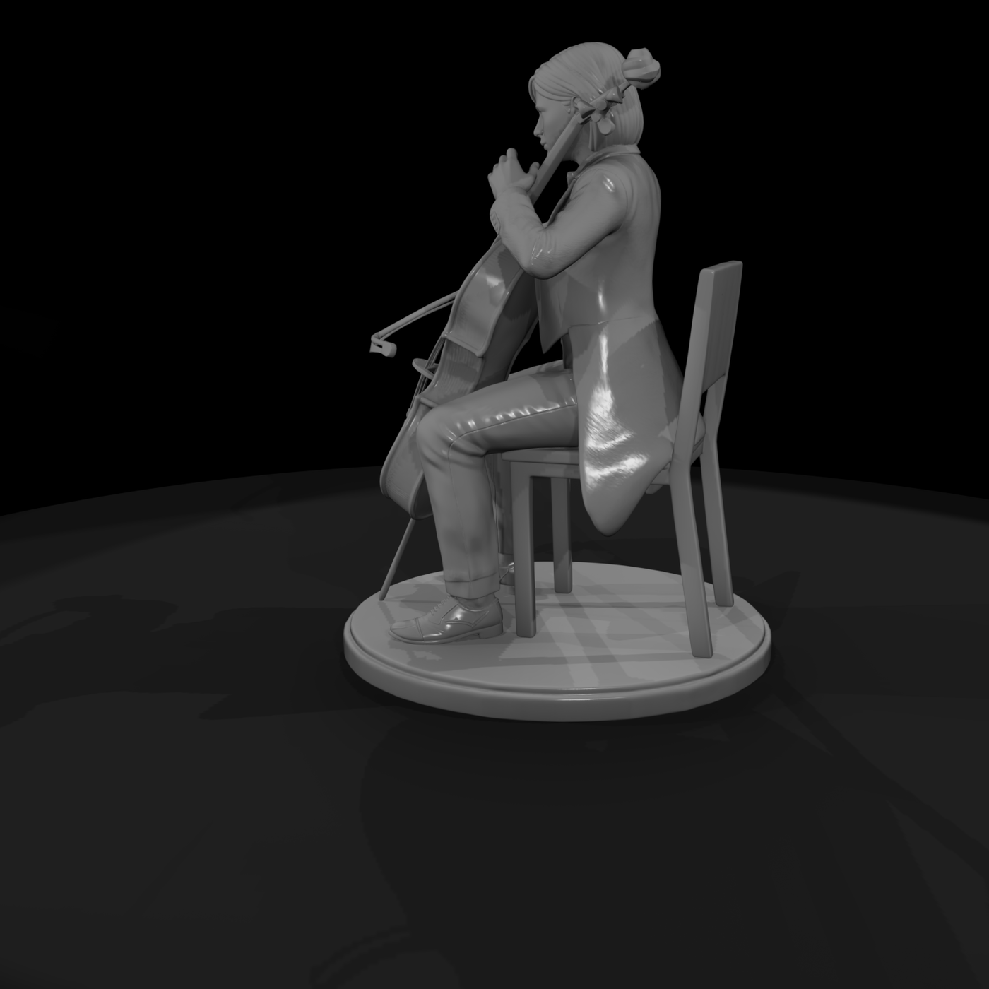 Seated Orchestra Cellist