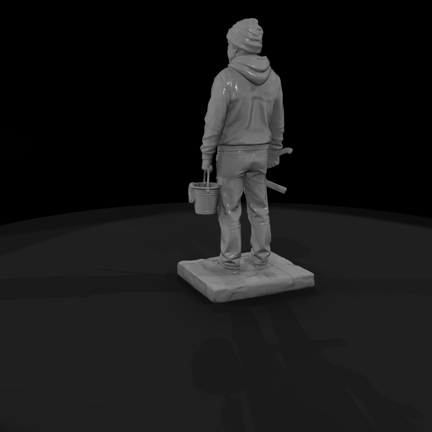 Street Corner Squeegee Man