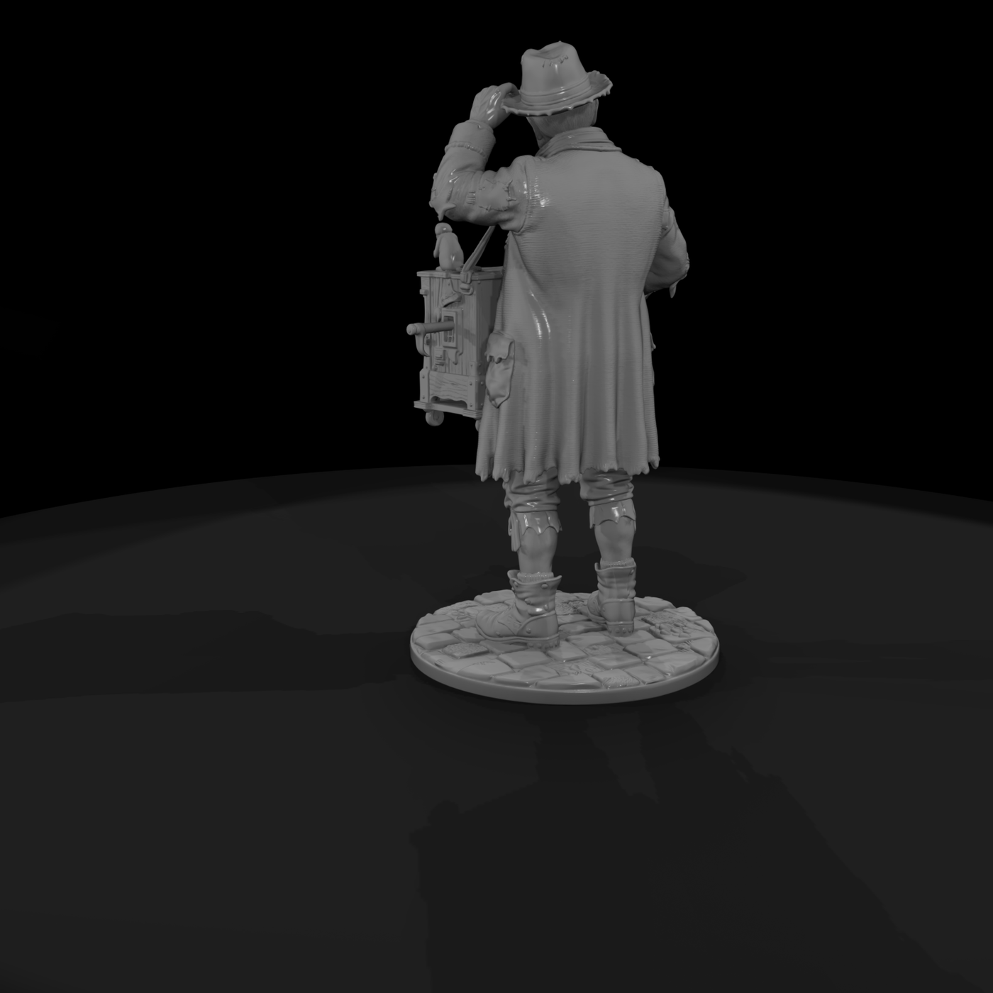 Vag 017 Victorian Organ Grinder Beggar