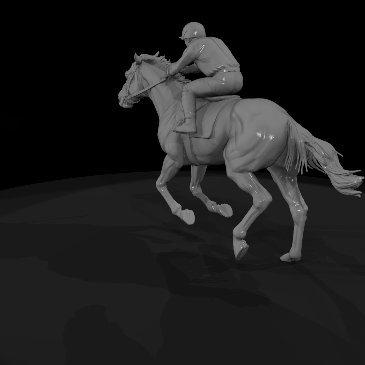 Jockey on Racehorse