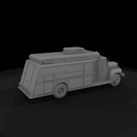 clay-shaded-vintage-emergency-utility-truck-3d-mod — thumbnail 6