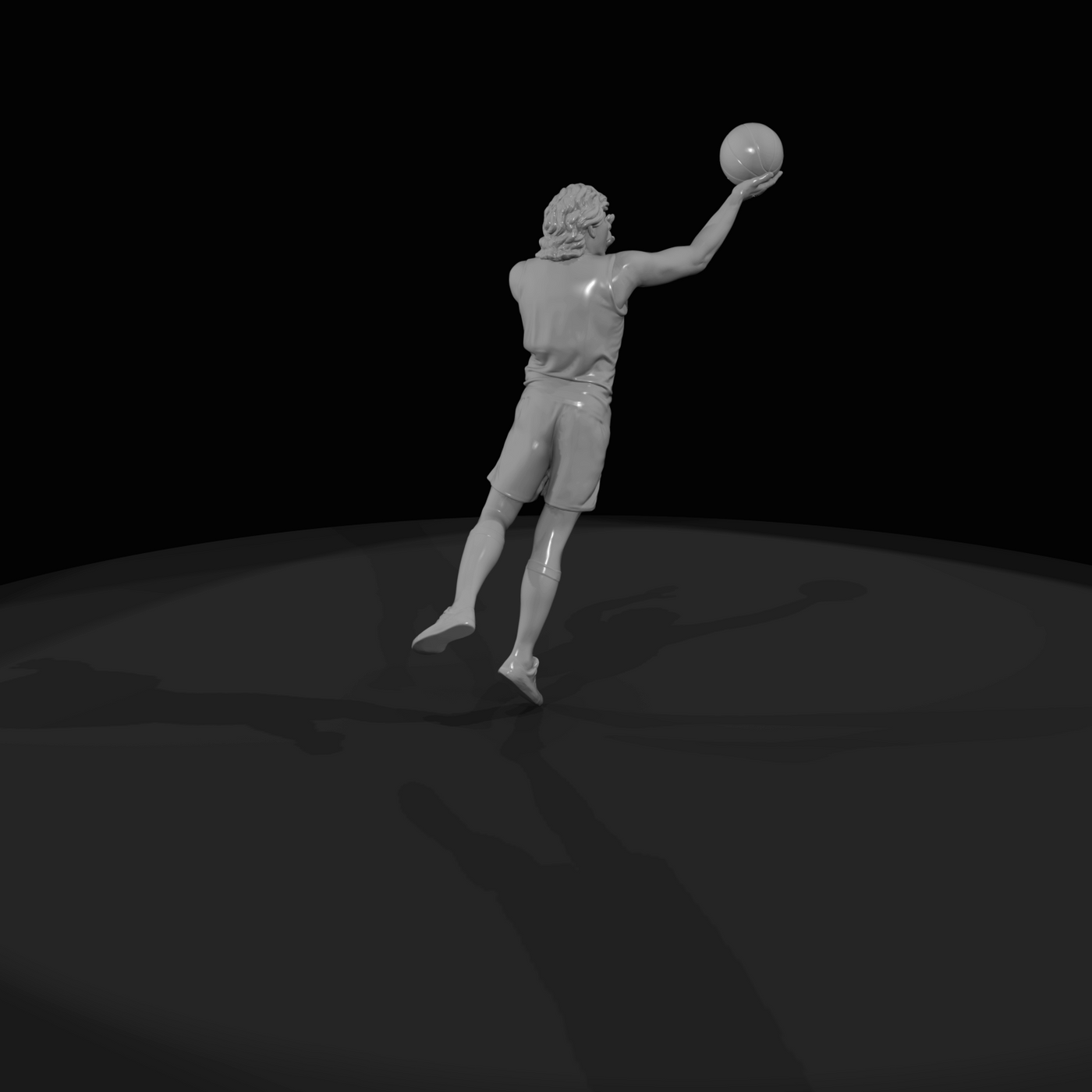 Leaping Basketball Player
