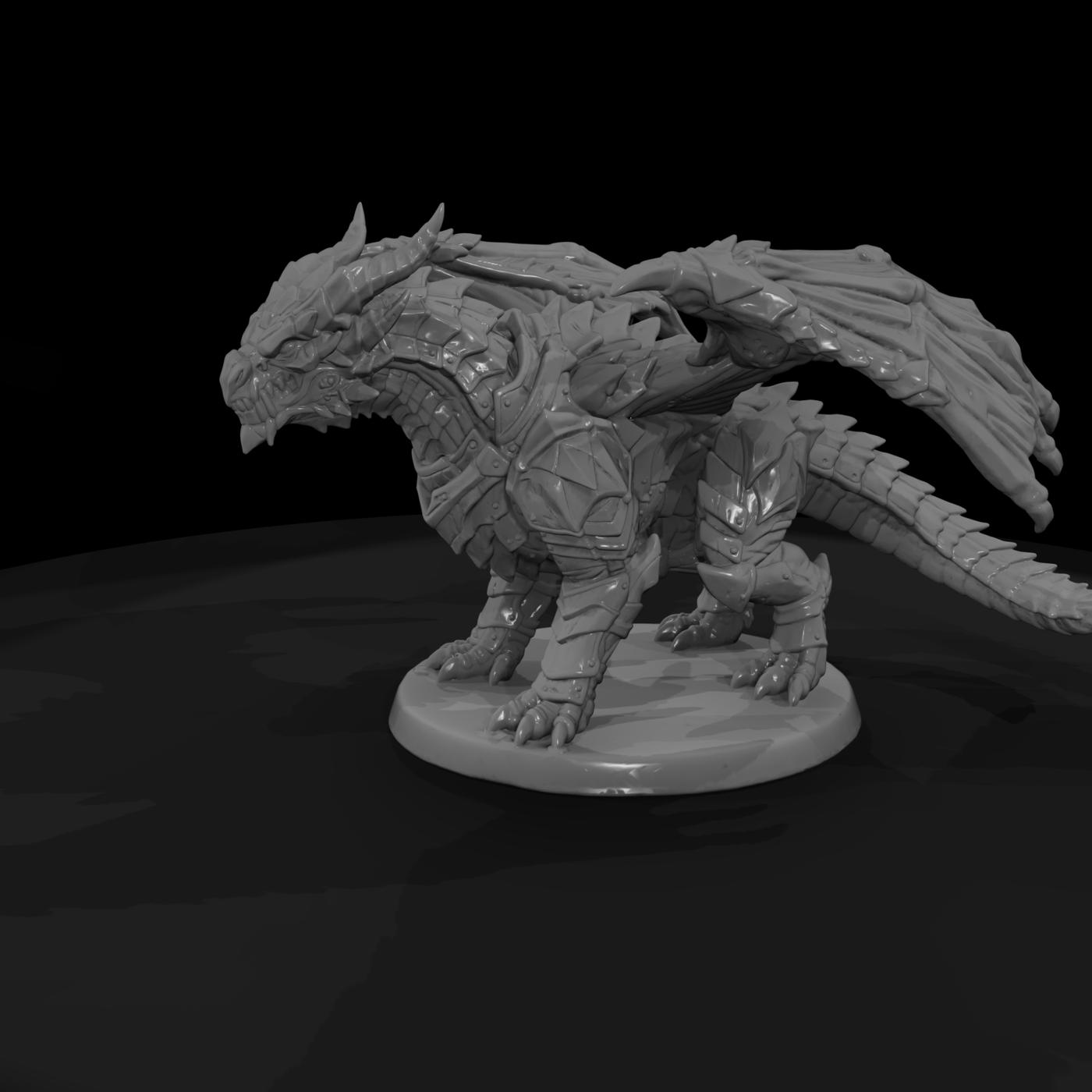 Obsidian Plate Armored Drake