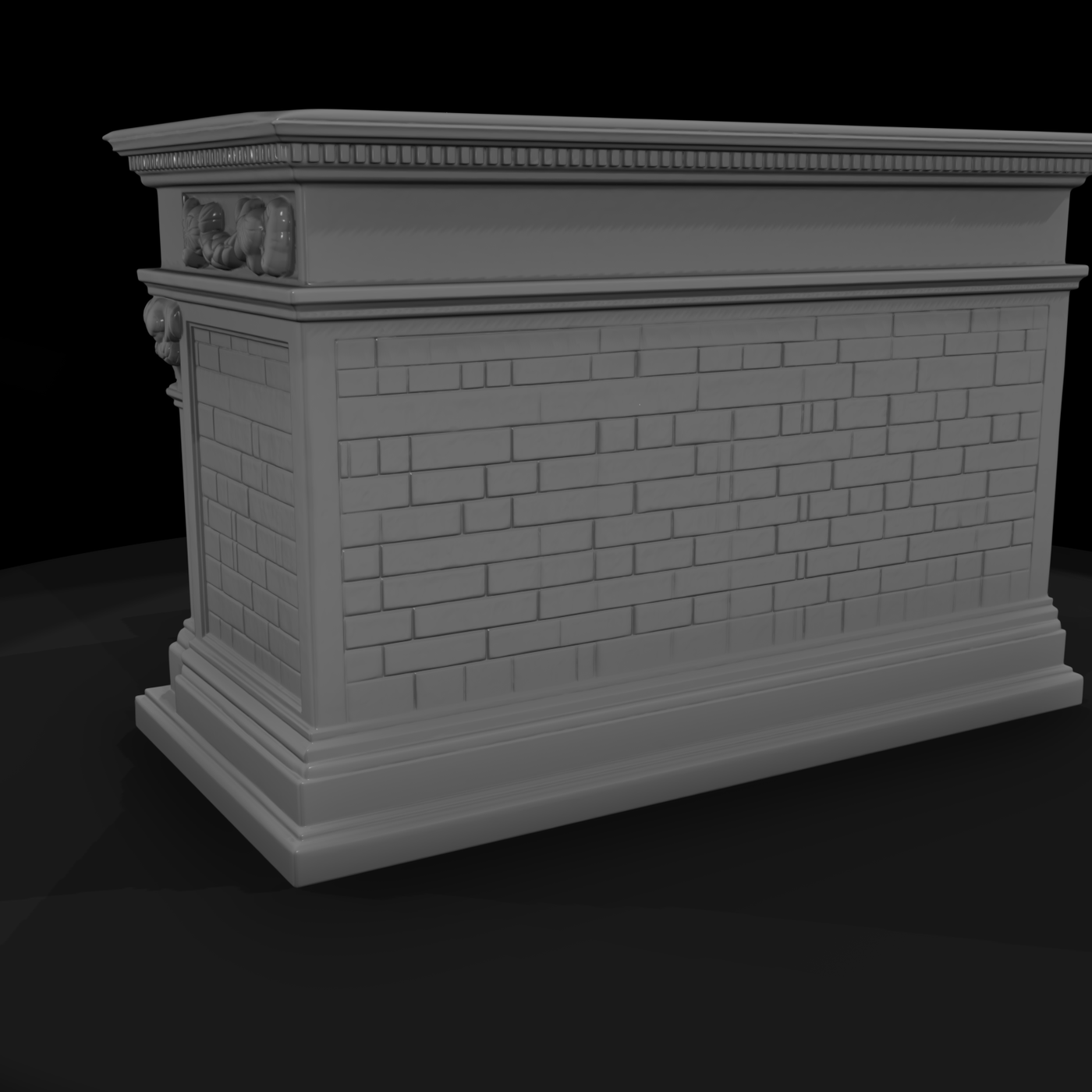 Ornate Victorian Fireplace Mantel