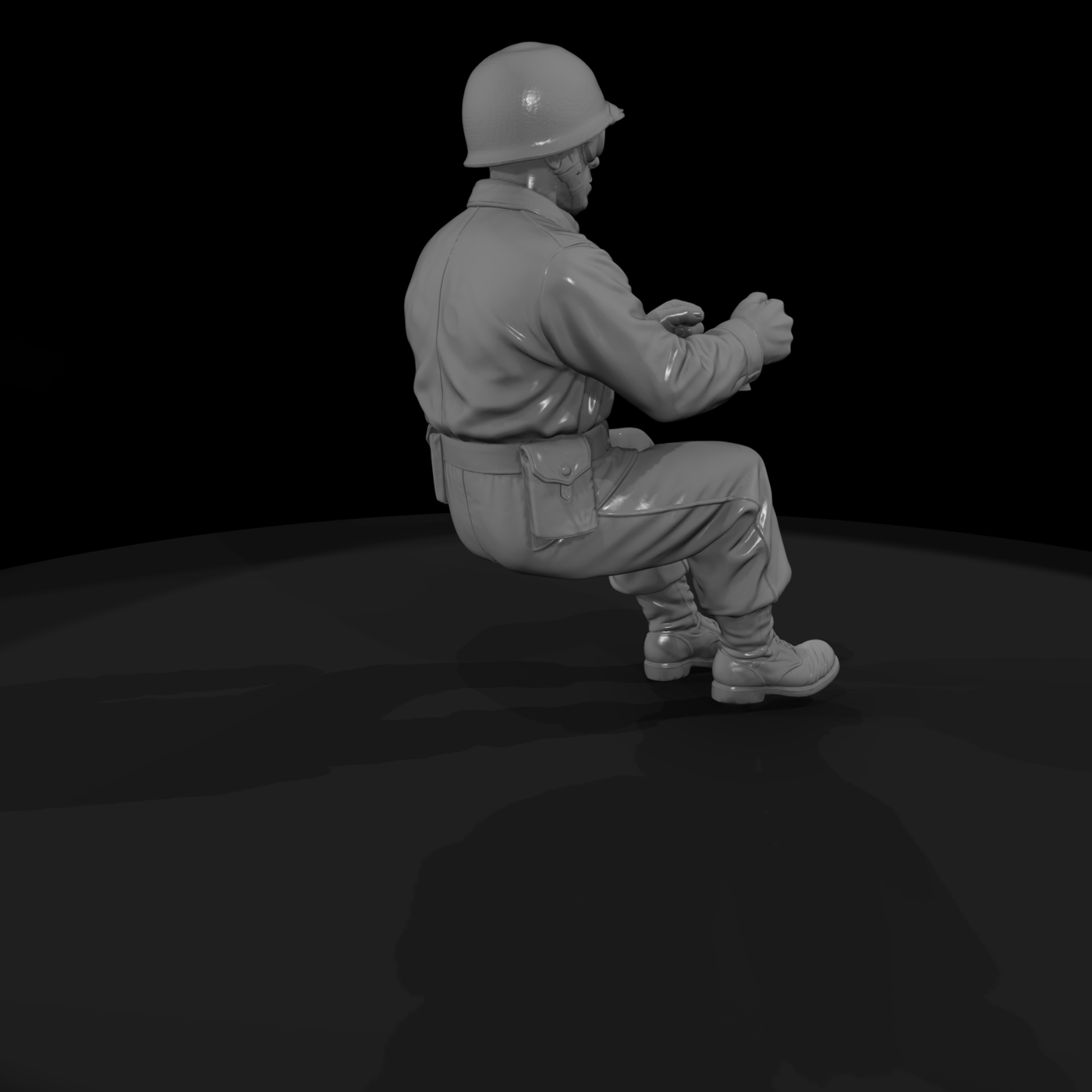 Ww2 Army 073 Wwii U S Army Truck Driver Figure