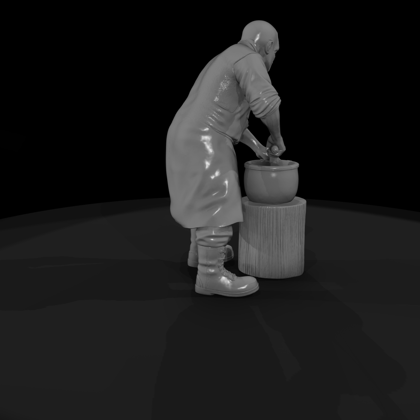 Metalworker Artisan Figure