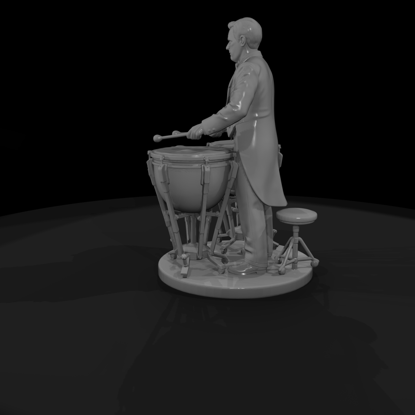 Orchestra Timpanist with Kettledrums