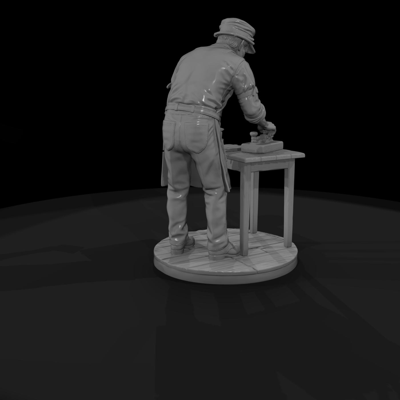 Poparc 0056 Old West Telegraph Clerk