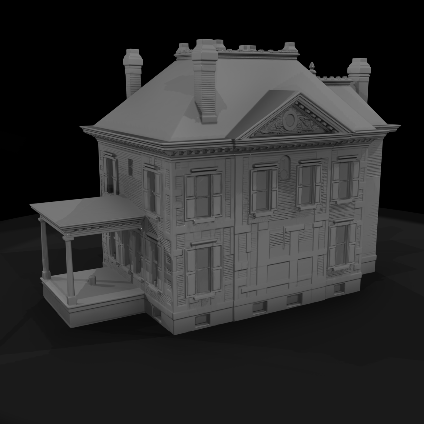 Ornate Victorian Brick Mansion