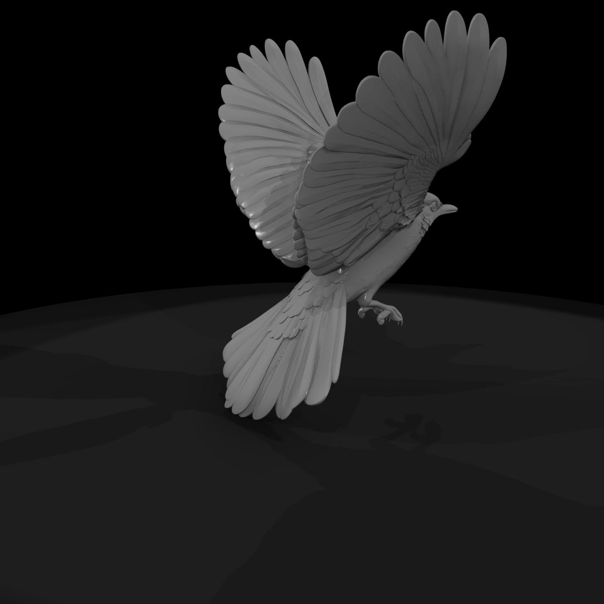 flying-bird-miniature-mid-flight-sculpture-for-dioramas-812383