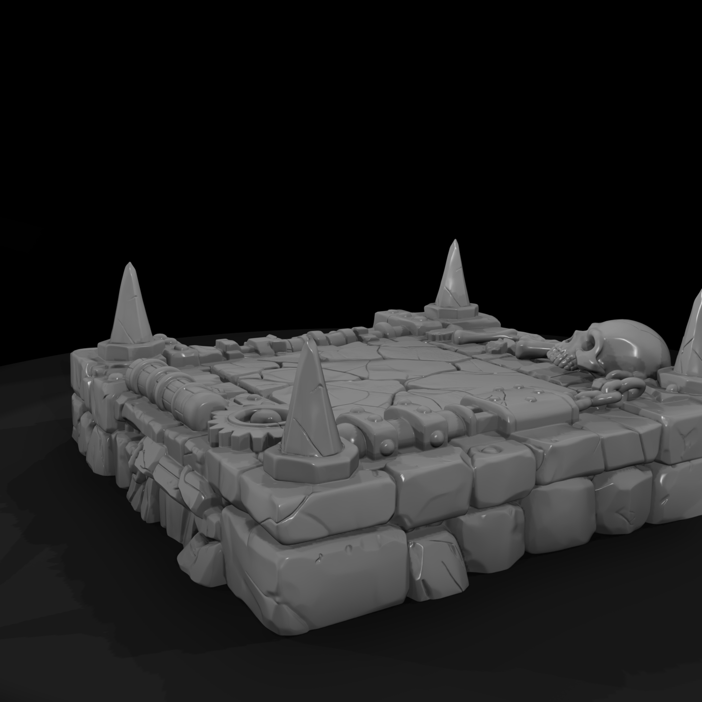 Dungeon Spiked Pressure-Plate Trap
