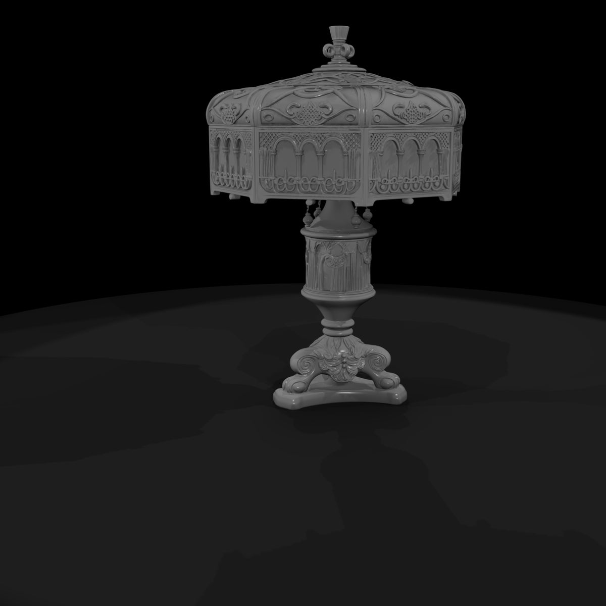 art-nouveau-victorian-table-lamp-miniature-for-dollhouses-dioramas-072380