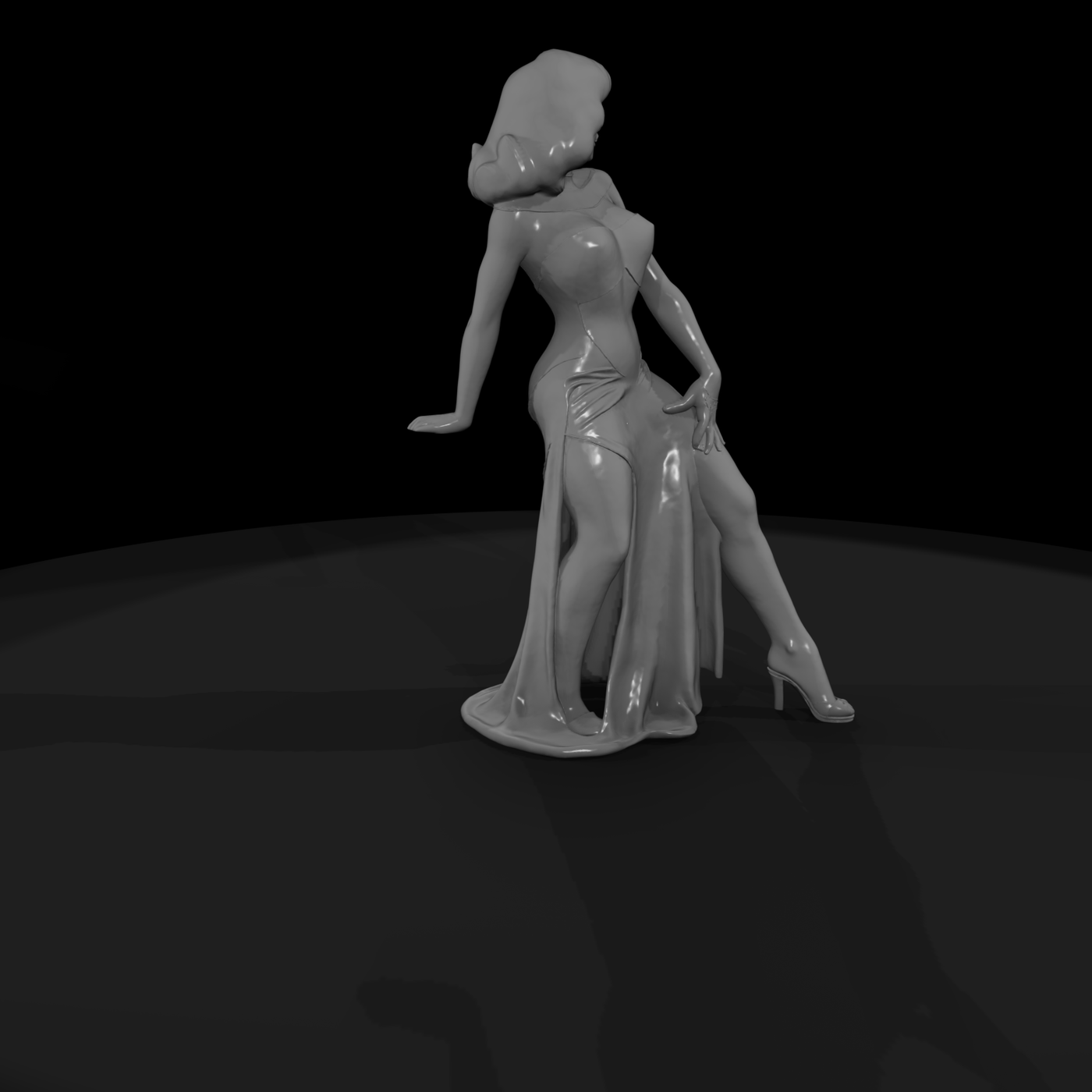 Classic Pinup Figurine — Retro Female