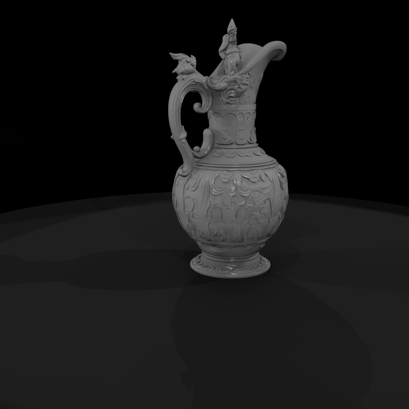 Ornate Baroque Ewer — Decorative Pitcher