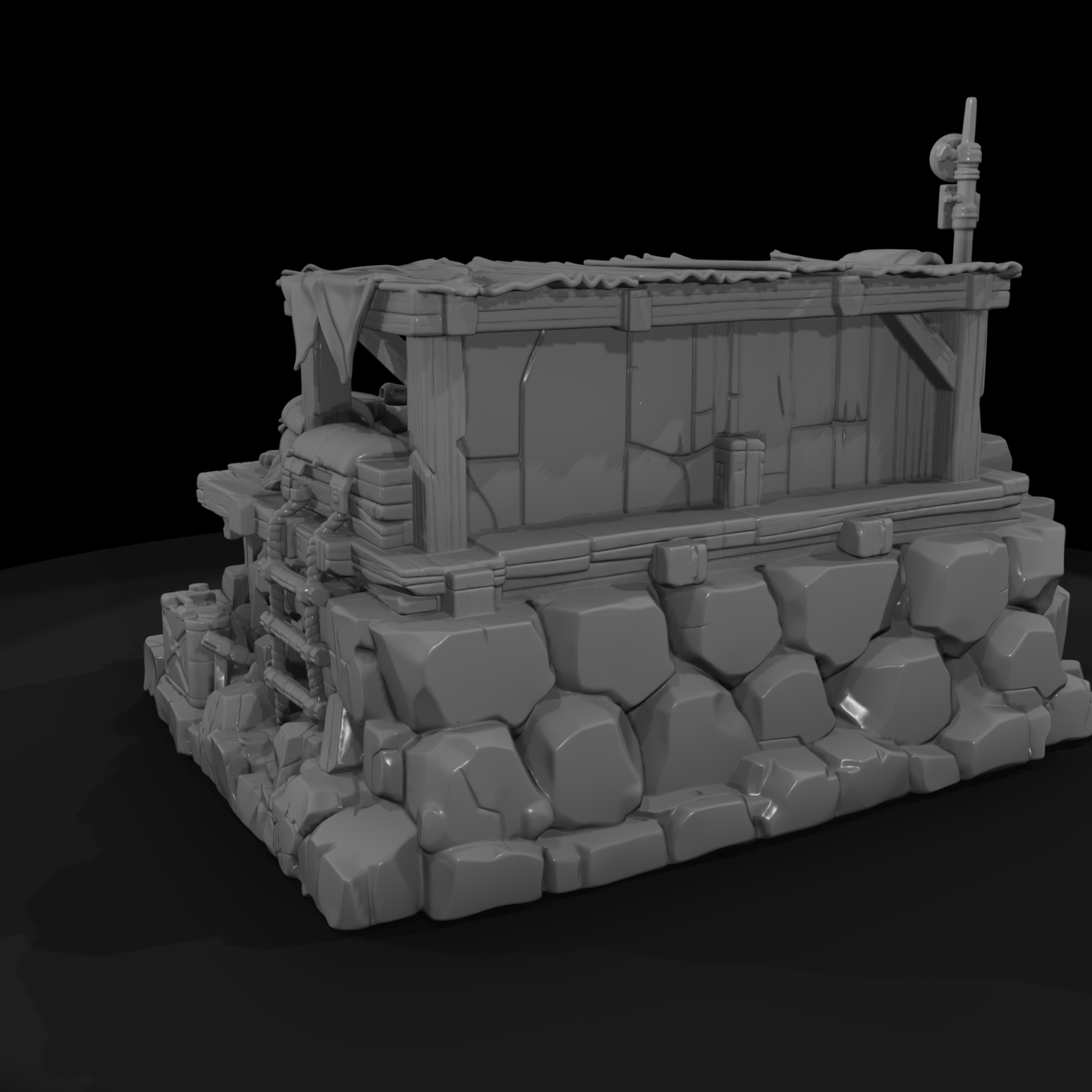 Sniper Nest Sandbag Emplacement