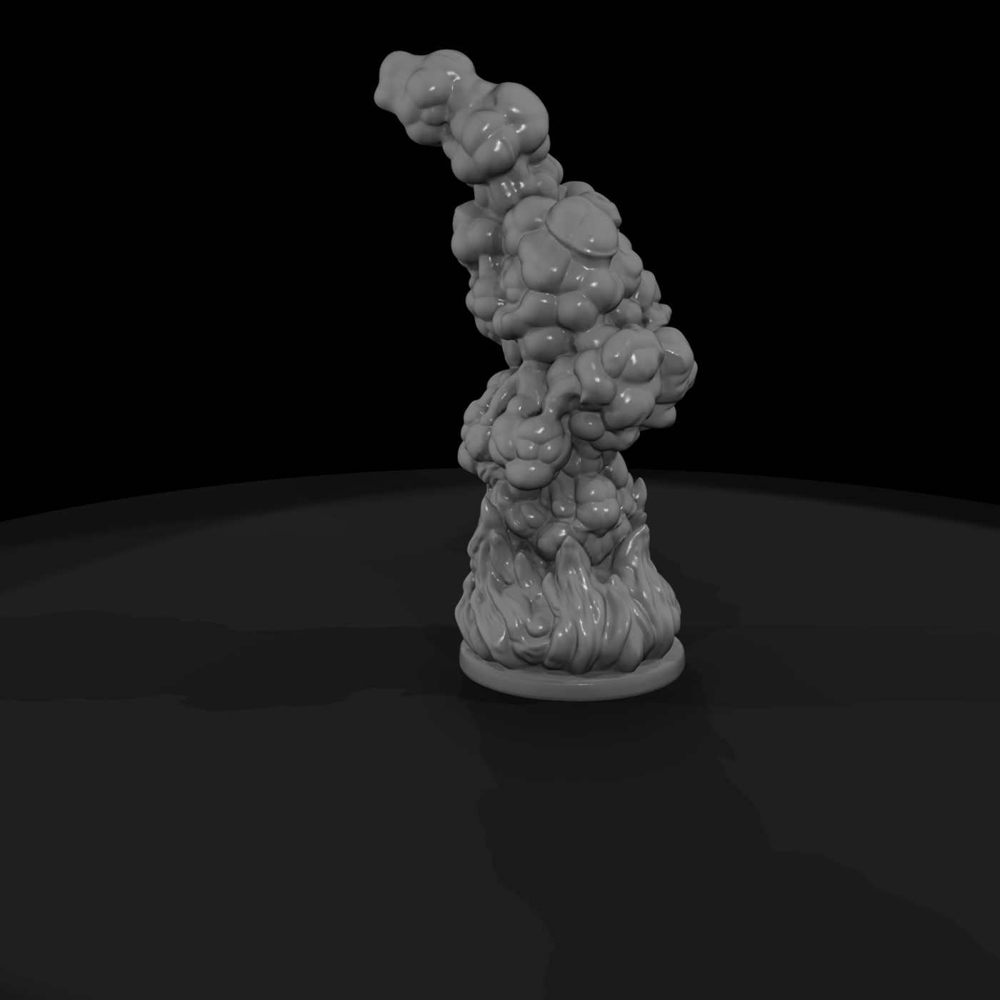 Rolling Fuel Fire and Smoke Column