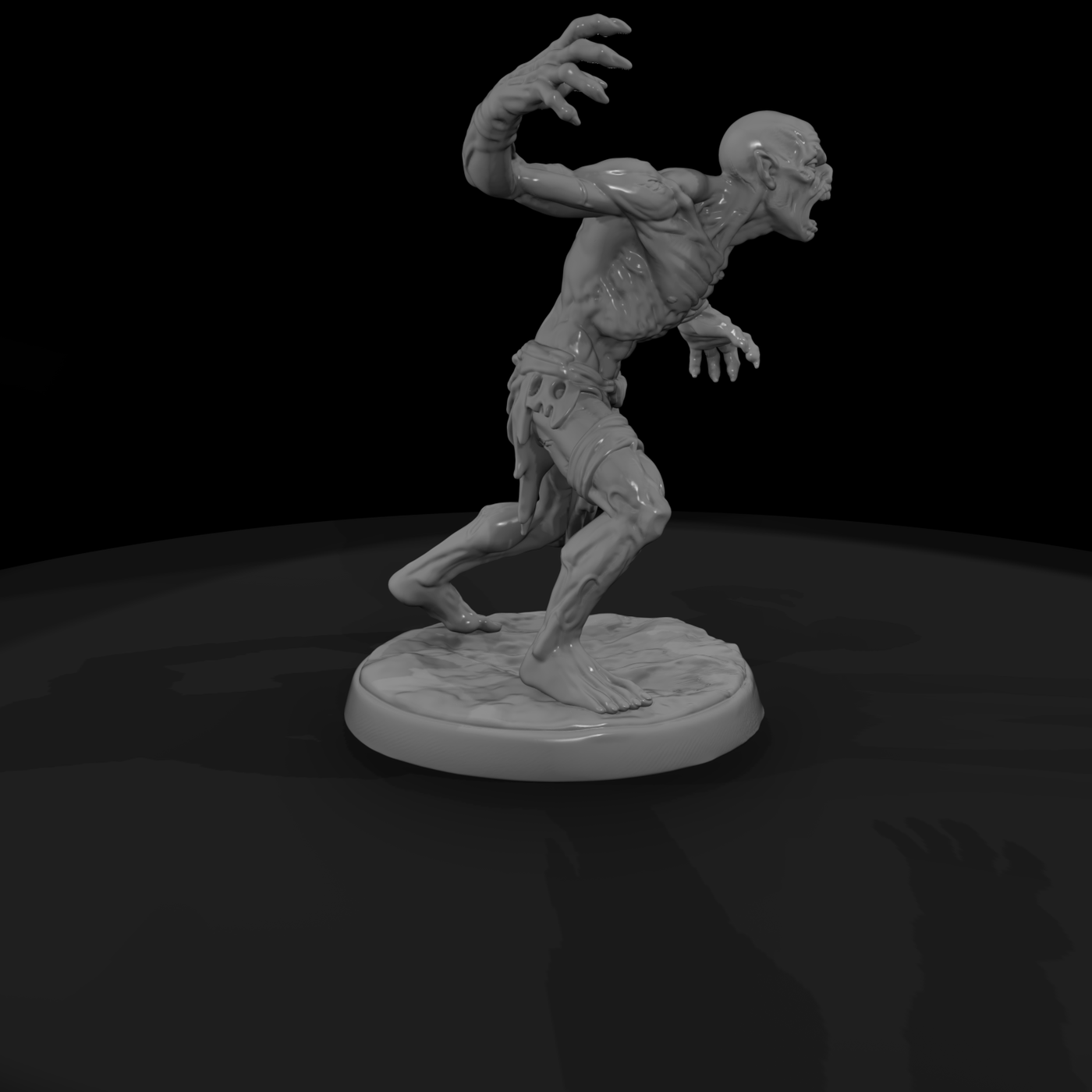 Feral Ghoul Snarling Attacker