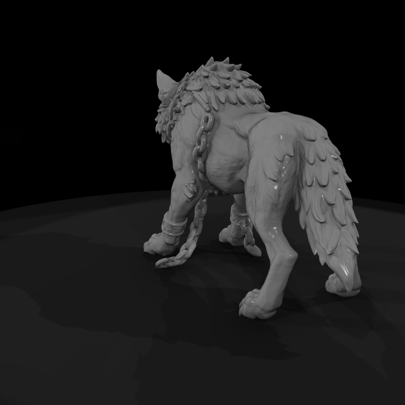 Myth 0325 Mythology Fenrir Miniature Figure