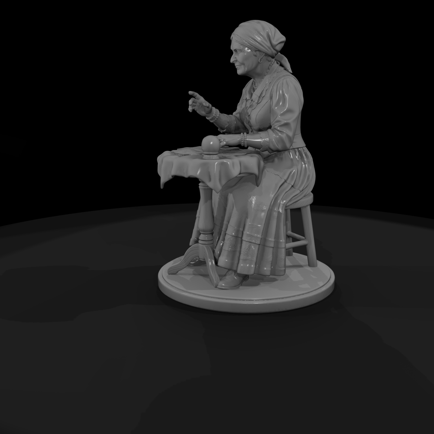 Sideshow Palm Reader and Table