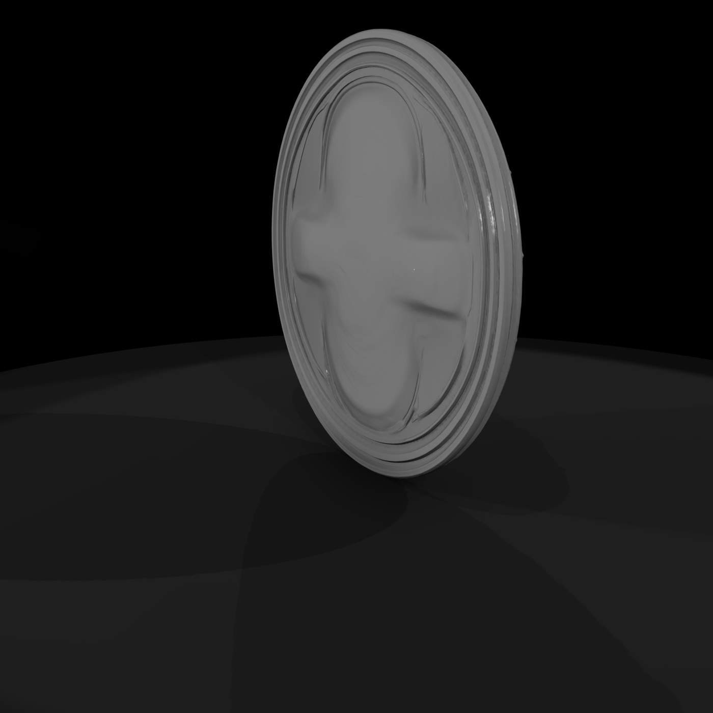 Embossed Medieval Round Shield