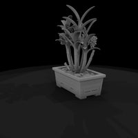 stylized-3d-wooden-potted-flowering-orchid-mwgtumz — thumbnail 5