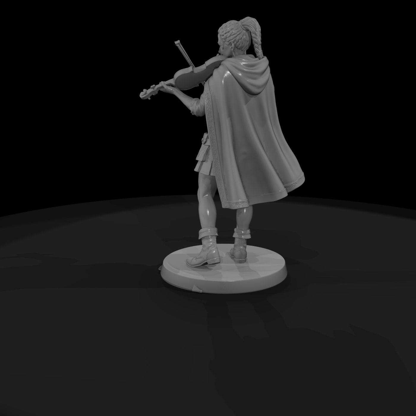 Celtic Fiddle Player Bard