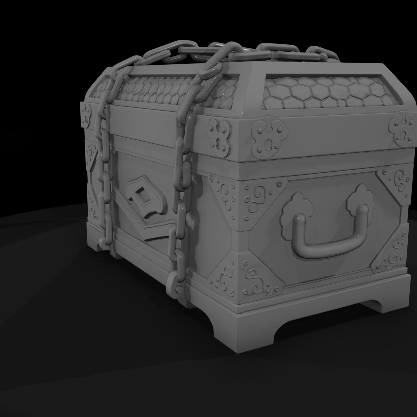 Medieval Chained Treasure Chest